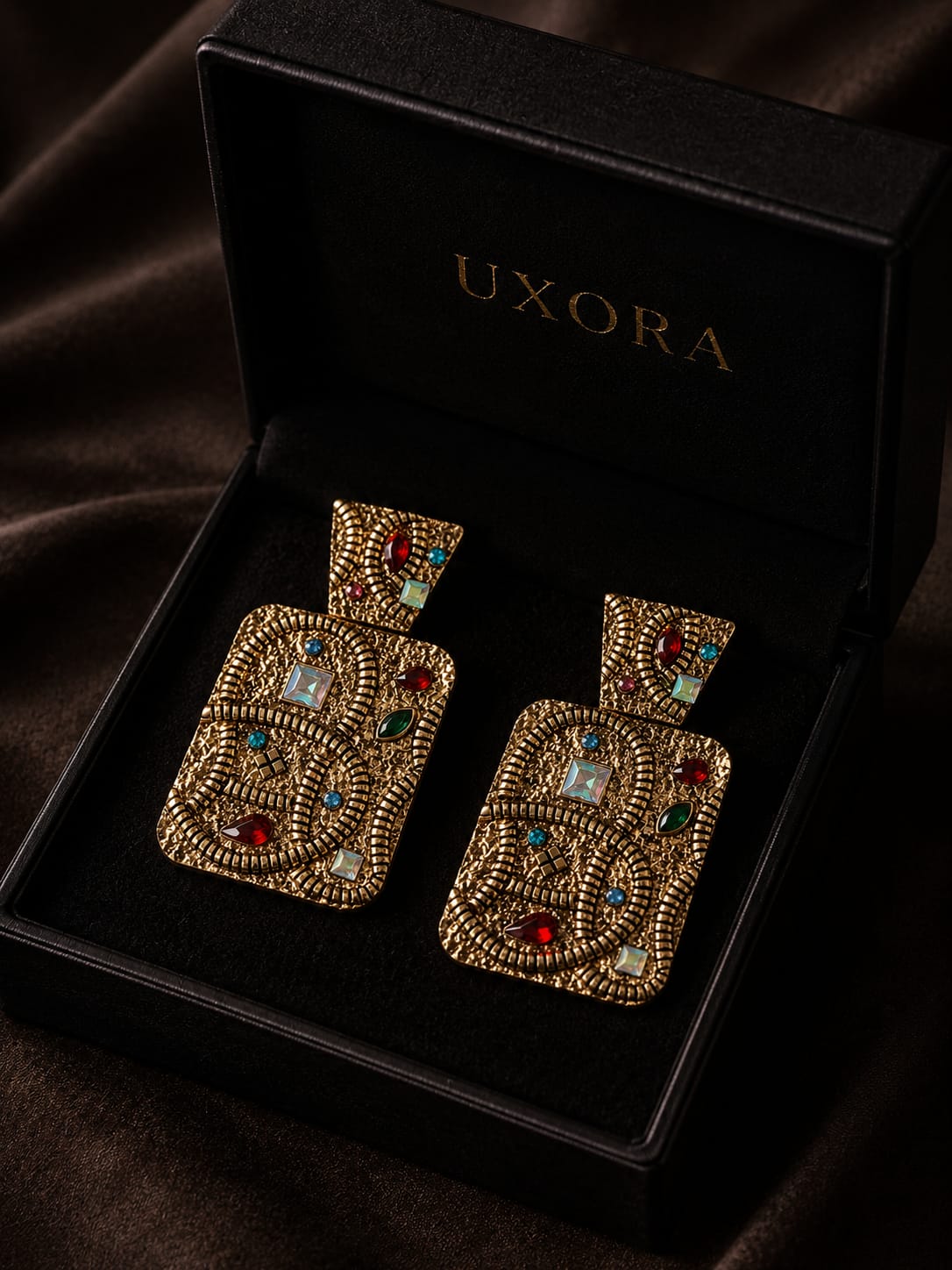 Royal Mosaic Statement Earrings