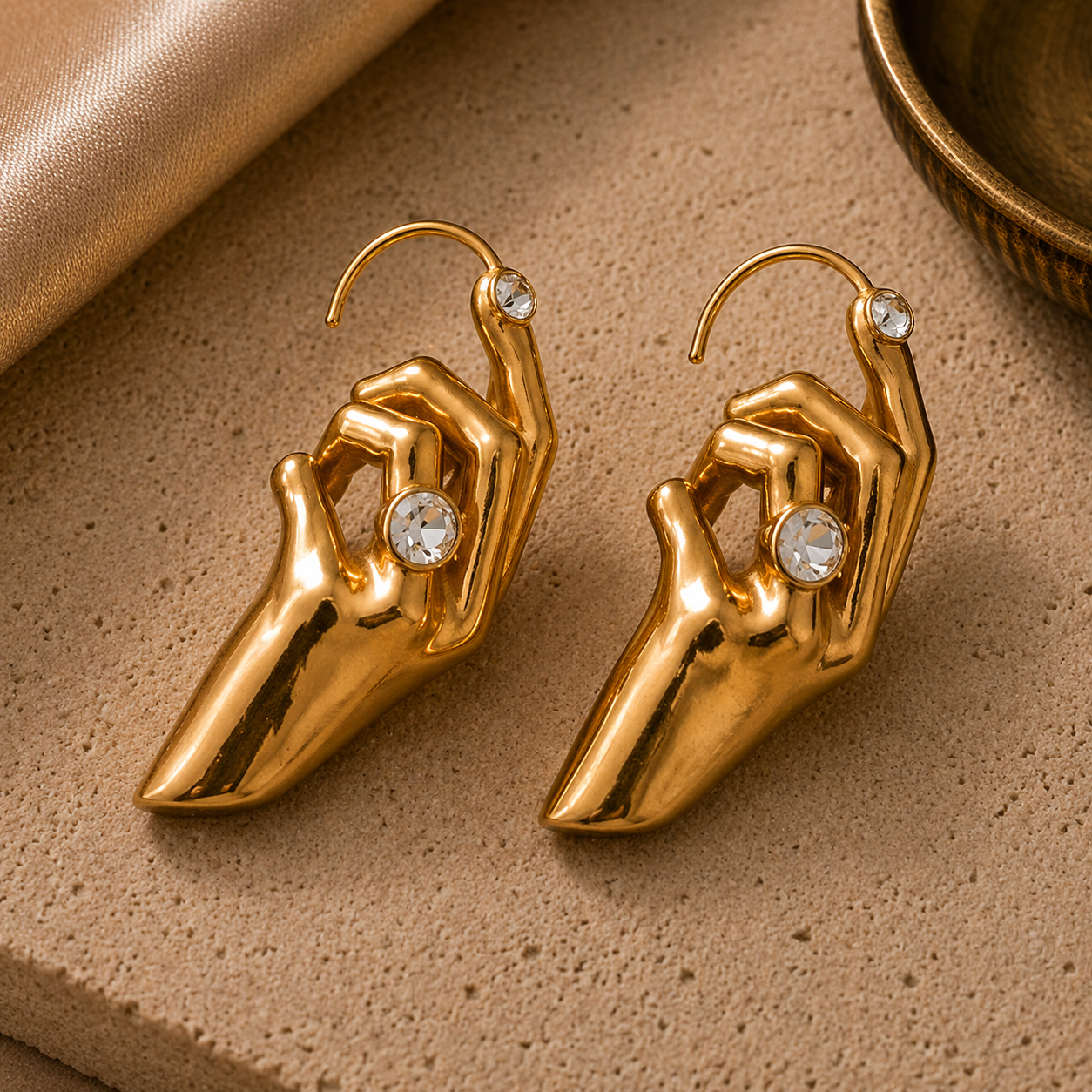 Surrealist Hand Earrings