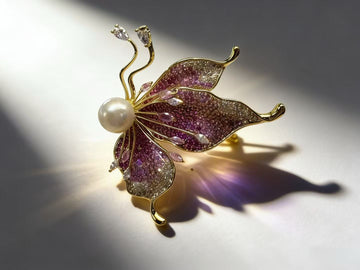 Butterfly Pearl Brooch